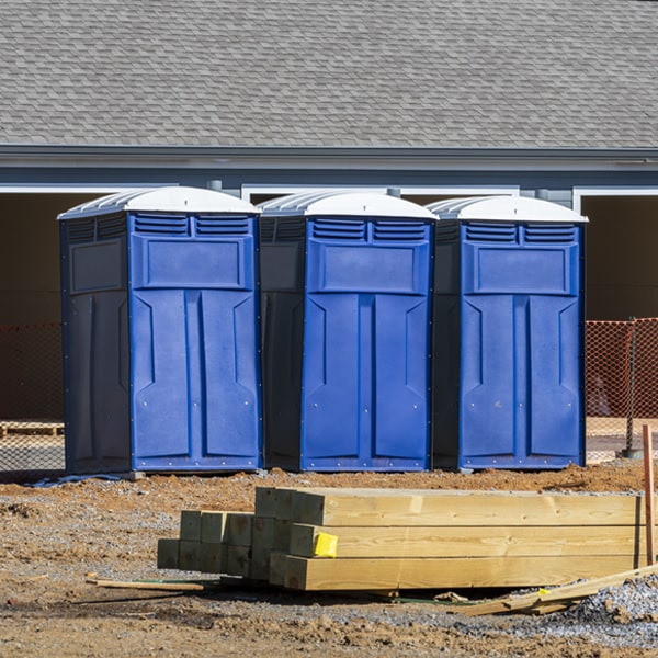 is there a specific order in which to place multiple porta potties in Catherine